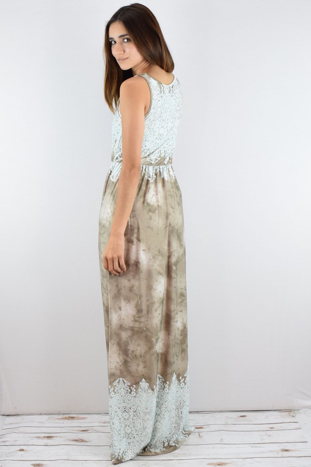 tie dye embroidered dress Buy Boho Tie Dye Embroidered Midi Dress for Women