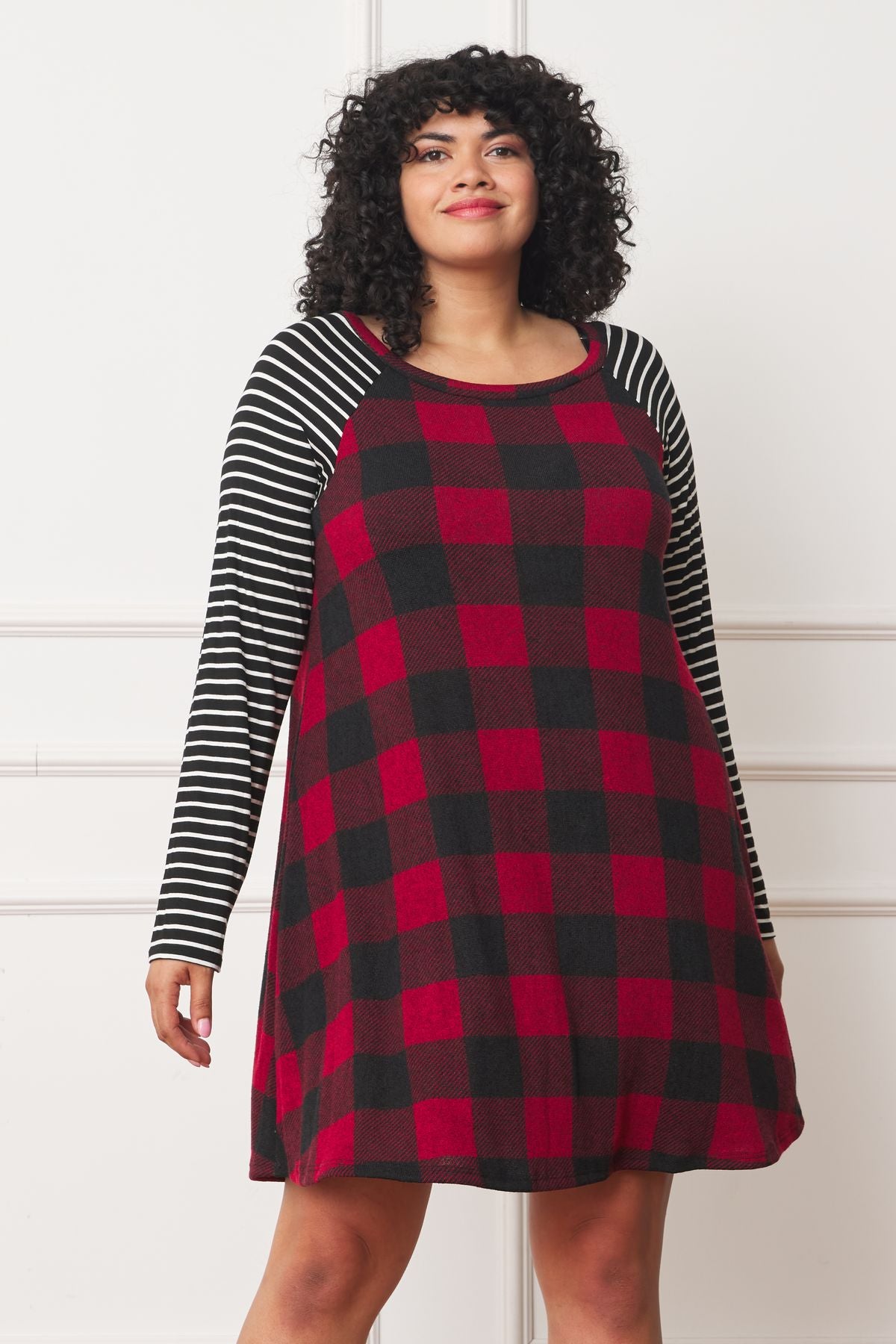 strapless open back dress Old Navy Buffalo Check Dress- Size XS main image 0