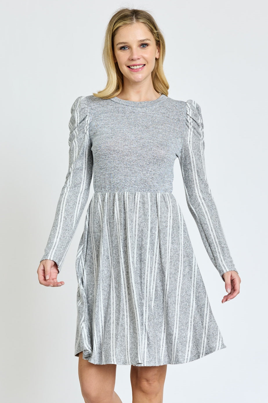 brushed knit dress black brushed knit dress